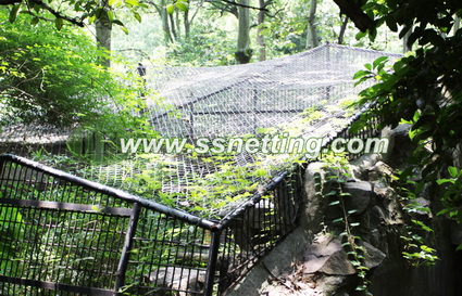 stainless steel animal fence, metal wire rope protection mesh, hand-woven for zoo cage mesh stainless steel animal fence, metal wire rope protection mesh, hand-woven for zoo cage mesh