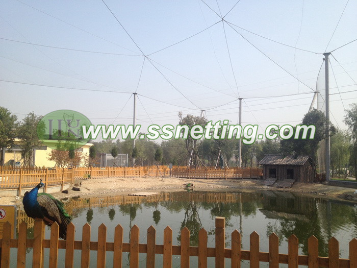 Wire rope woven mesh 1230, 3/64" x 1.2" x 1.2", bird netting Wire rope woven mesh 1230, 3/64" x 1.2" x 1.2", bird netting