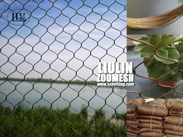 bronze color, copper color, brass color stainless steel wire rope woven mesh bronze color, copper color, brass color stainless steel wire rope woven mesh