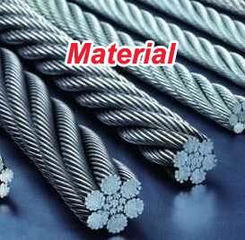 Materials of Stainless steel wire rope woven mesh