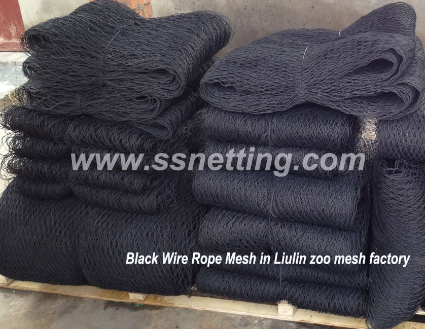 Black Wire Rope Mesh