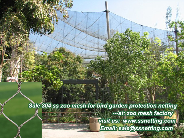 Sale 304 ss zoo mesh for bird garden protection netting
