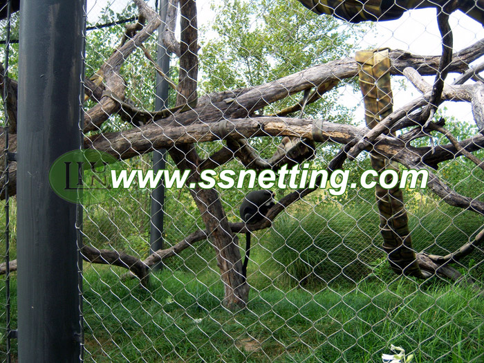 Sale zoo mesh for small cat cage fence in or outdoor from China Liulin zoo mesh factory & supplier