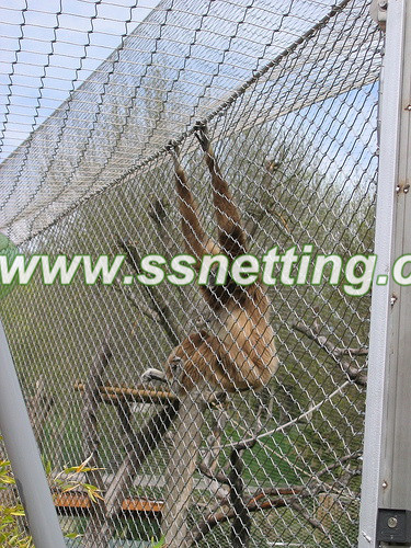 Gorilla enclosure, zoo gorilla cage fence, fexible gorilla fence