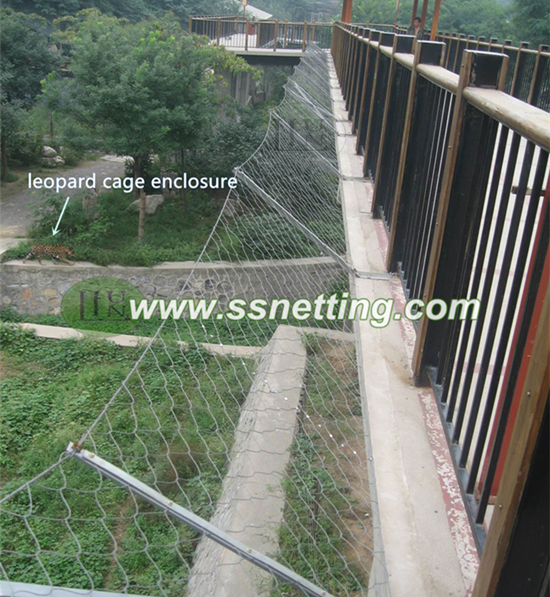 Animal cage safety mesh，stainless steel wire rope soft mesh，wire rope fence netting