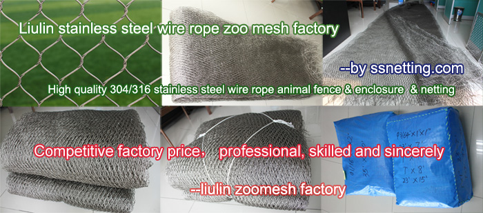 high quality 304 stainless steel wire rope animal fence & enclosure & netting.jpg