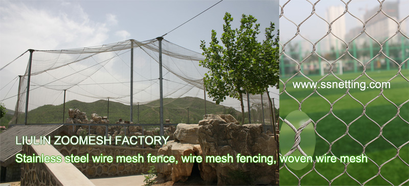 Stainless steel wire mesh fence, wire mesh fencing, woven wire mesh