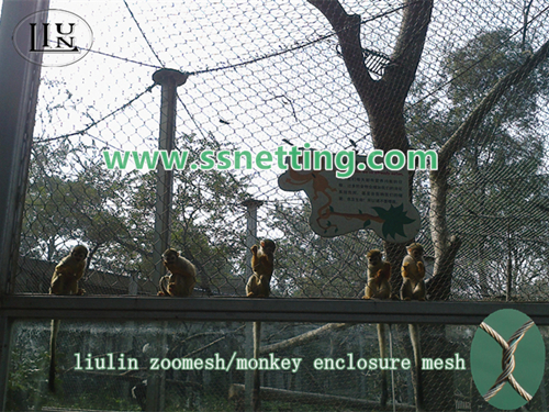 monkey enclosure mesh, monkey cage fence, monkey protection fence, monkey safety net