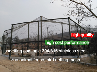 Why the stainless steel zoo mesh are the best fence for zoo animal cage fence, and bird netting mesh?