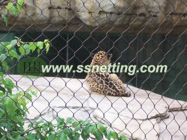 Stainless steel animal cage fence, Liulin ZooMesh, ss wire netting mesh