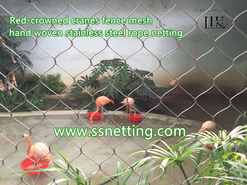 Stainless steel bird cage protection mesh, bird netting fence, wire rope mesh for bird cage