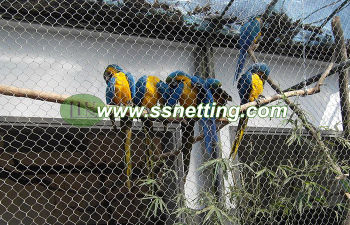 2 inch Macaw enclosure fence netting mesh for sale