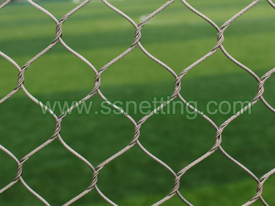 Wire rope braid netting, stainless steel flexible net, metal wire cable protective mesh