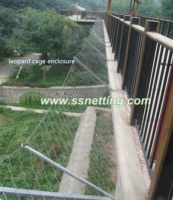 Animal cage safety mesh，stainless steel wire rope soft mesh，wire rope fence netting