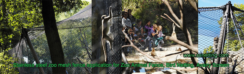 Animal Fence Enclosures Netting is one of the Zoo mesh application