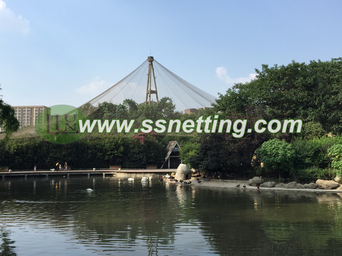 Stainless steel wire rope mesh project cases in Chengdu Zoo, China