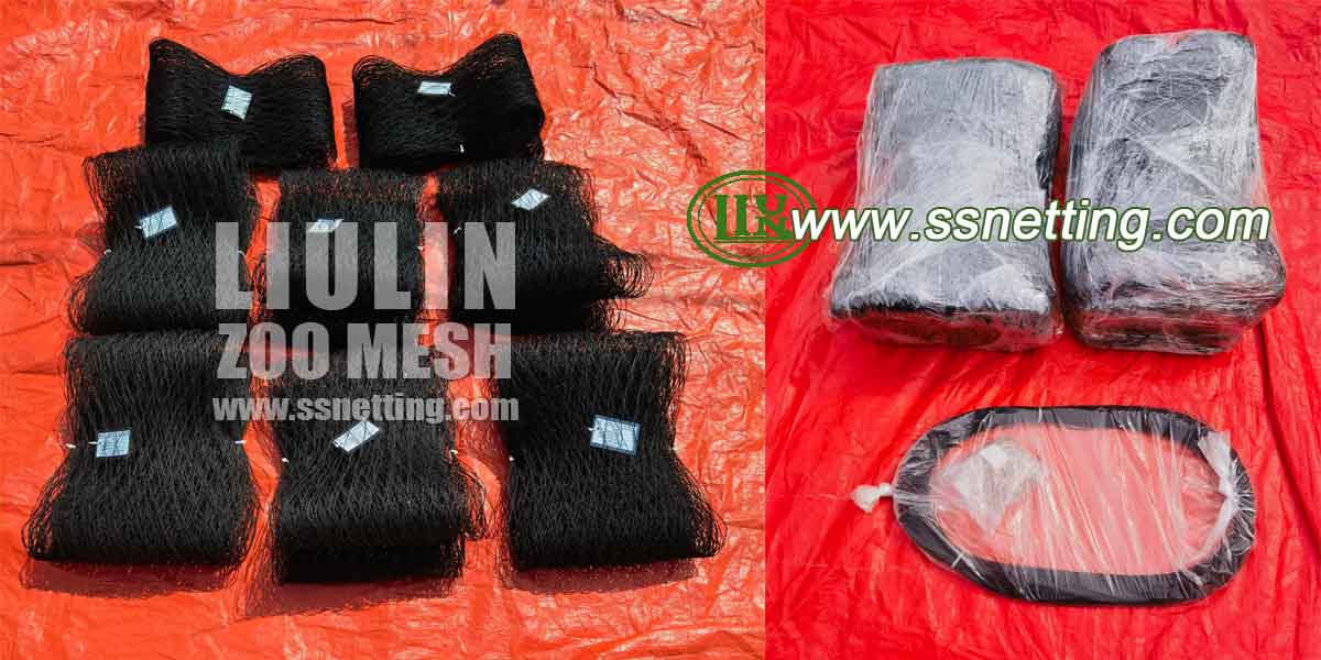 black cable mesh for park fence