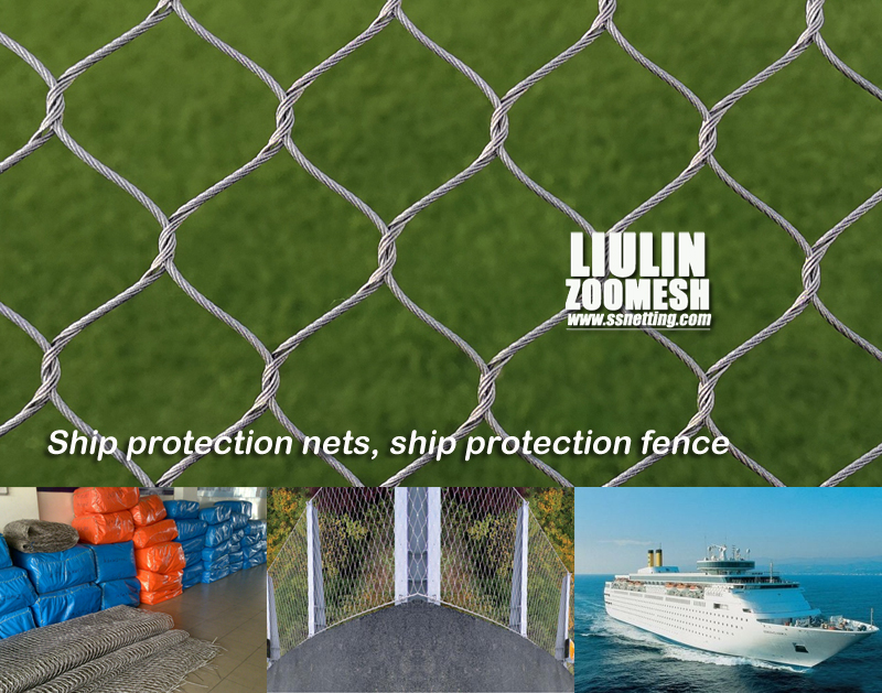 Ship protection nets, ship protection fence