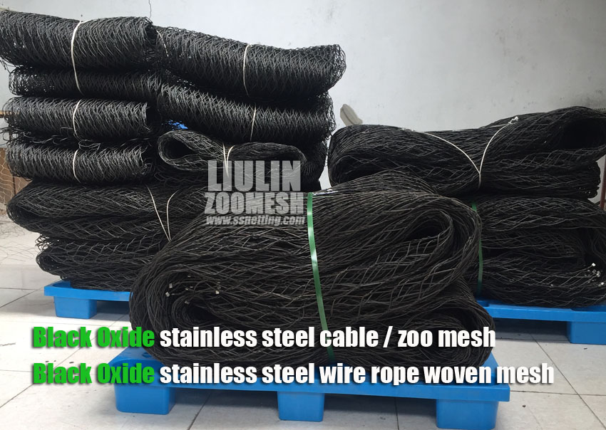 BLACK OXIDE stainless steel zoo mesh