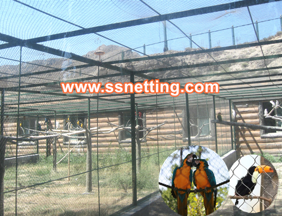 Stainless steel wire rope mesh for the macaw cage netting