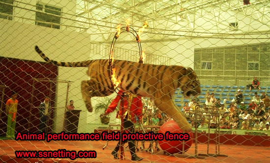 Animal performance field protective fence
