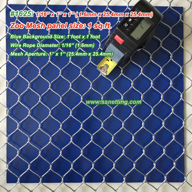 stainless steel wire rope mesh-1625-800
