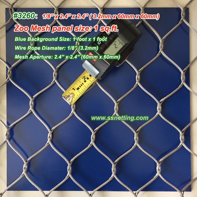 stainless steel wire rope mesh-3260-800