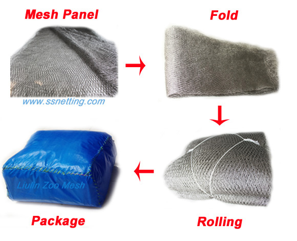 stainless steel wire rope mesh packing