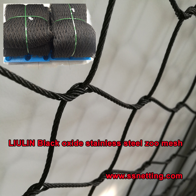 Black oxide stainless steel zoo mesh price