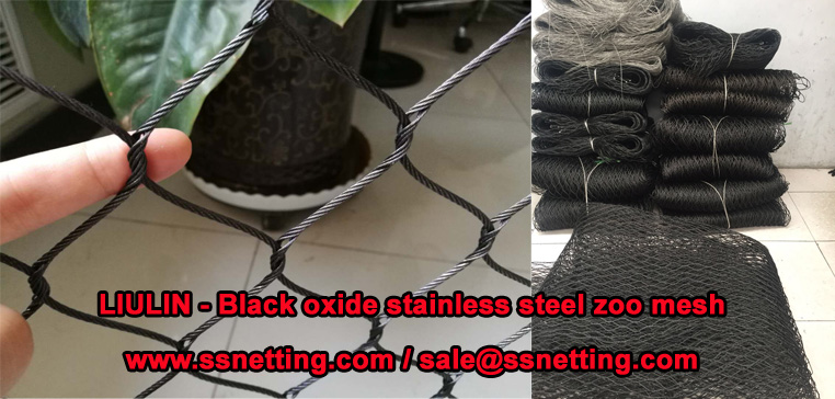 LIULIN - Black oxide stainless steel zoo mesh