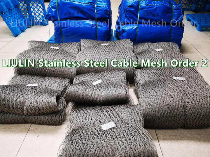 Stainless steel cable woven mesh order delivered