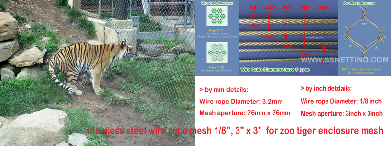 Zoo tiger enclosure mesh for sale and selection.jpg