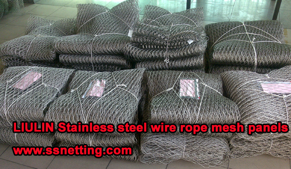 Stainless steel wire rope mesh new order shipment update