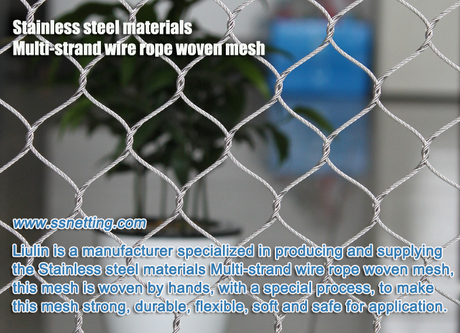Stainless steel materials Multi-strand wire rope woven mesh - Liulin ...