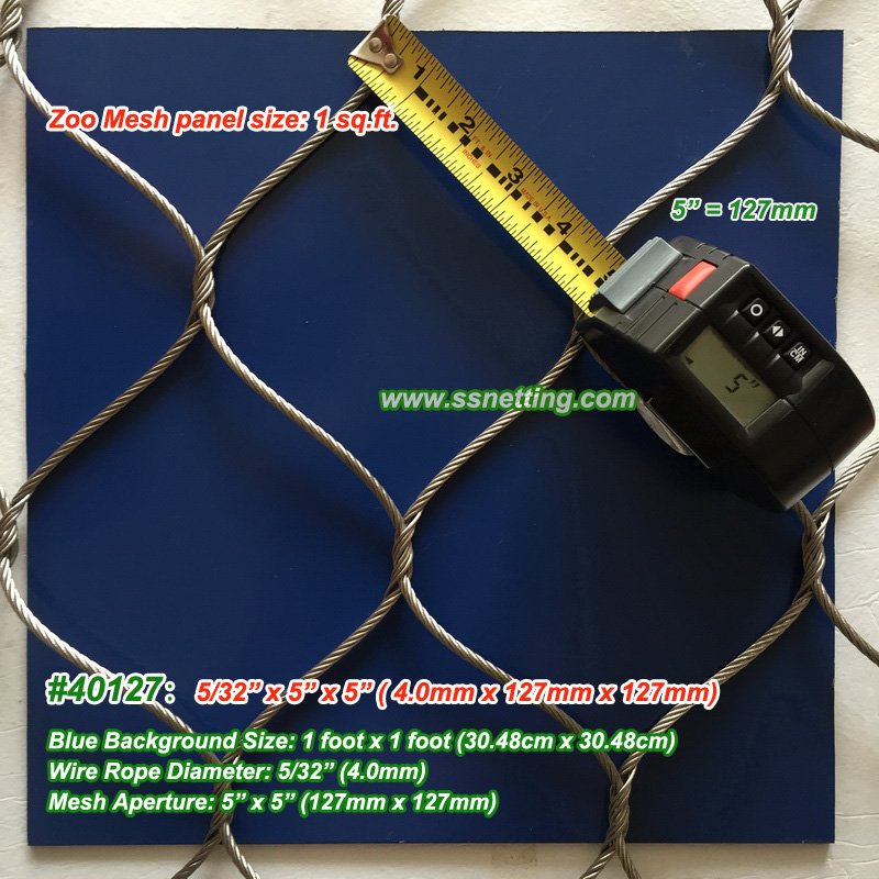 stainless steel wire rope mesh 40127