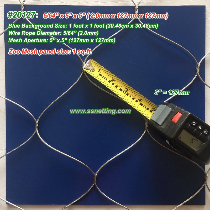 stainless steel wire rope mesh 20127