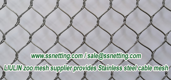 LIULIN zoo mesh supplier provides Stainless steel cable mesh
