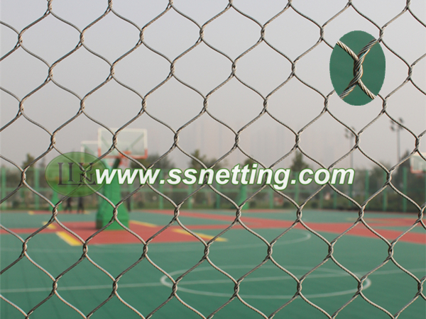 Stainless steel wire rope mesh used for stadium fencing
