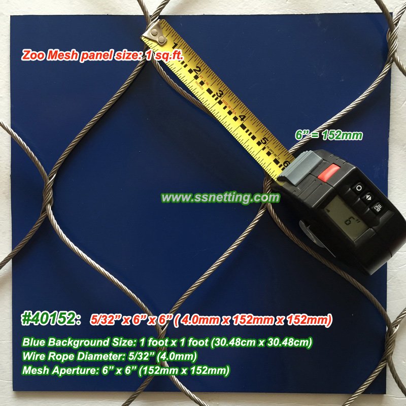 stainless steel wire rope mesh 40152
