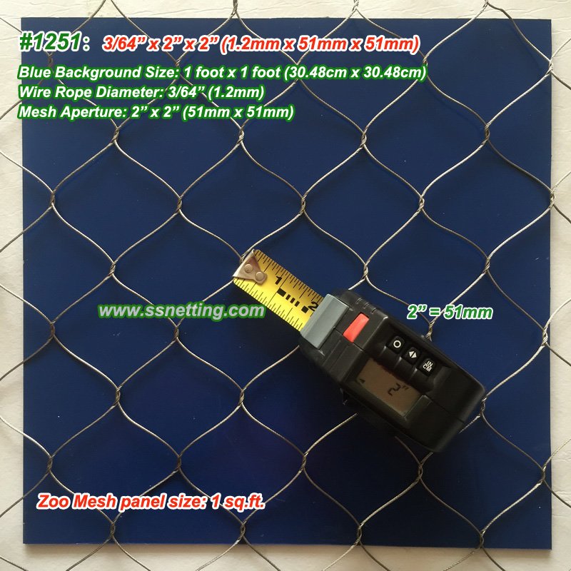 stainless steel wire rope mesh 1251