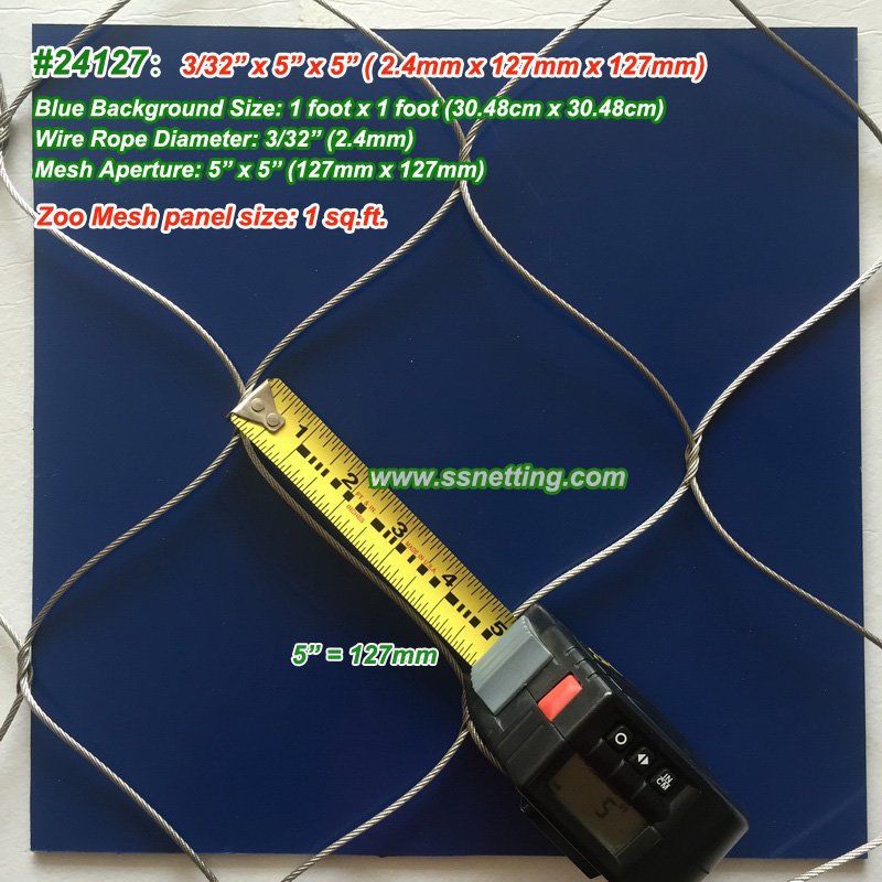 stainless steel wire rope mesh 24127