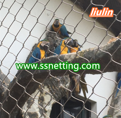macaw parrot cage fence netting manufacturer custom macaw enclosure fence mesh 