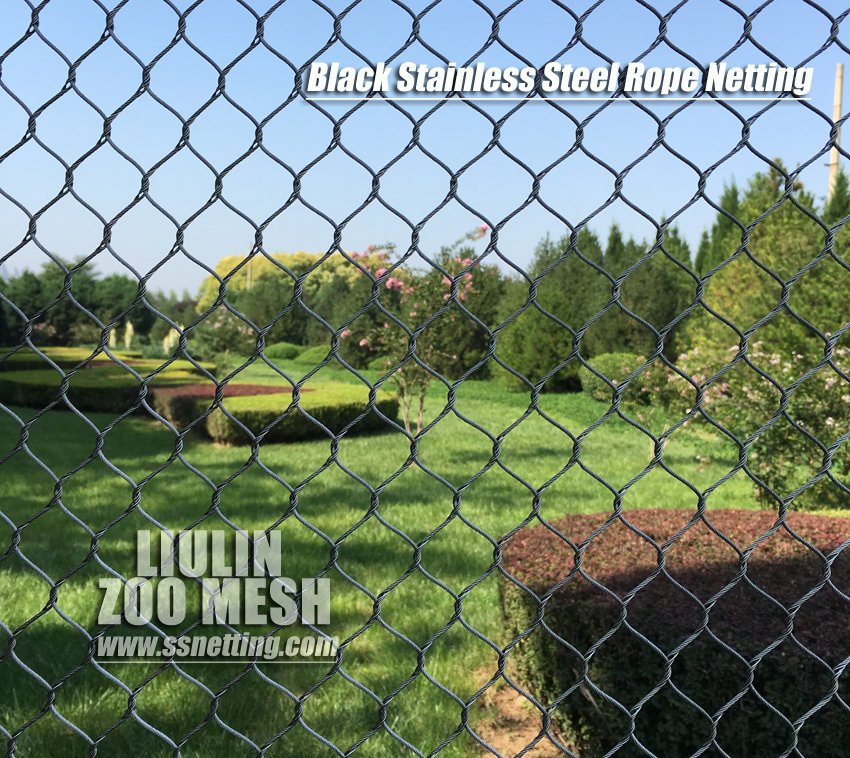 Black zoo mesh for bird aviary netting