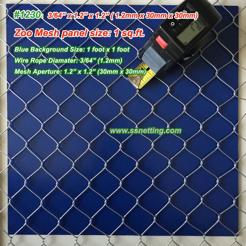 stainless steel wire rope mesh-1230-800