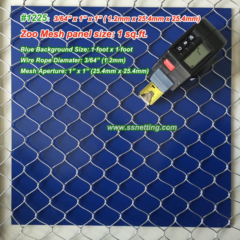 stainless steel wire rope mesh-1225-800