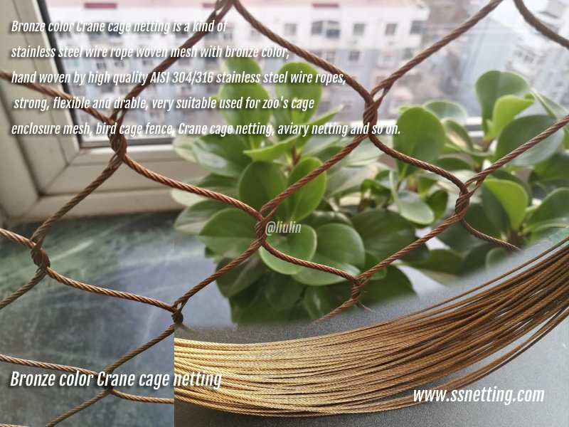 Bronze color Crane cage netting.jpg