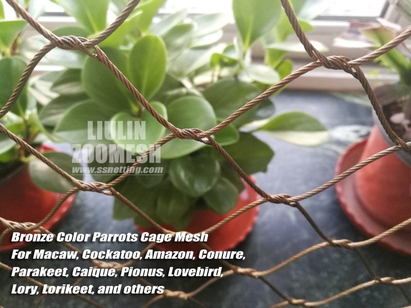Bronze Color Parrots Cage Mesh