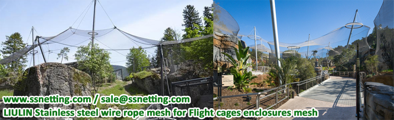 Flight cages enclosures mesh