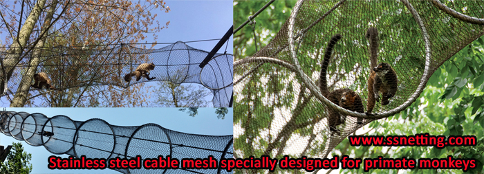 How about to make a safe and fun animal cage with stainless steel cable mesh?