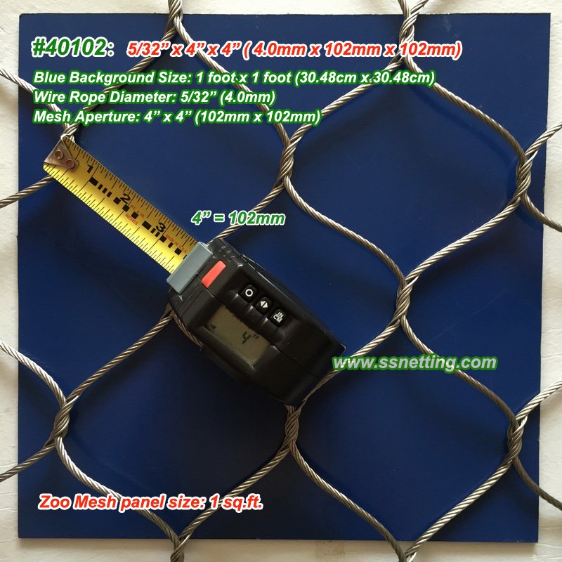 stainless steel wire rope mesh 40102